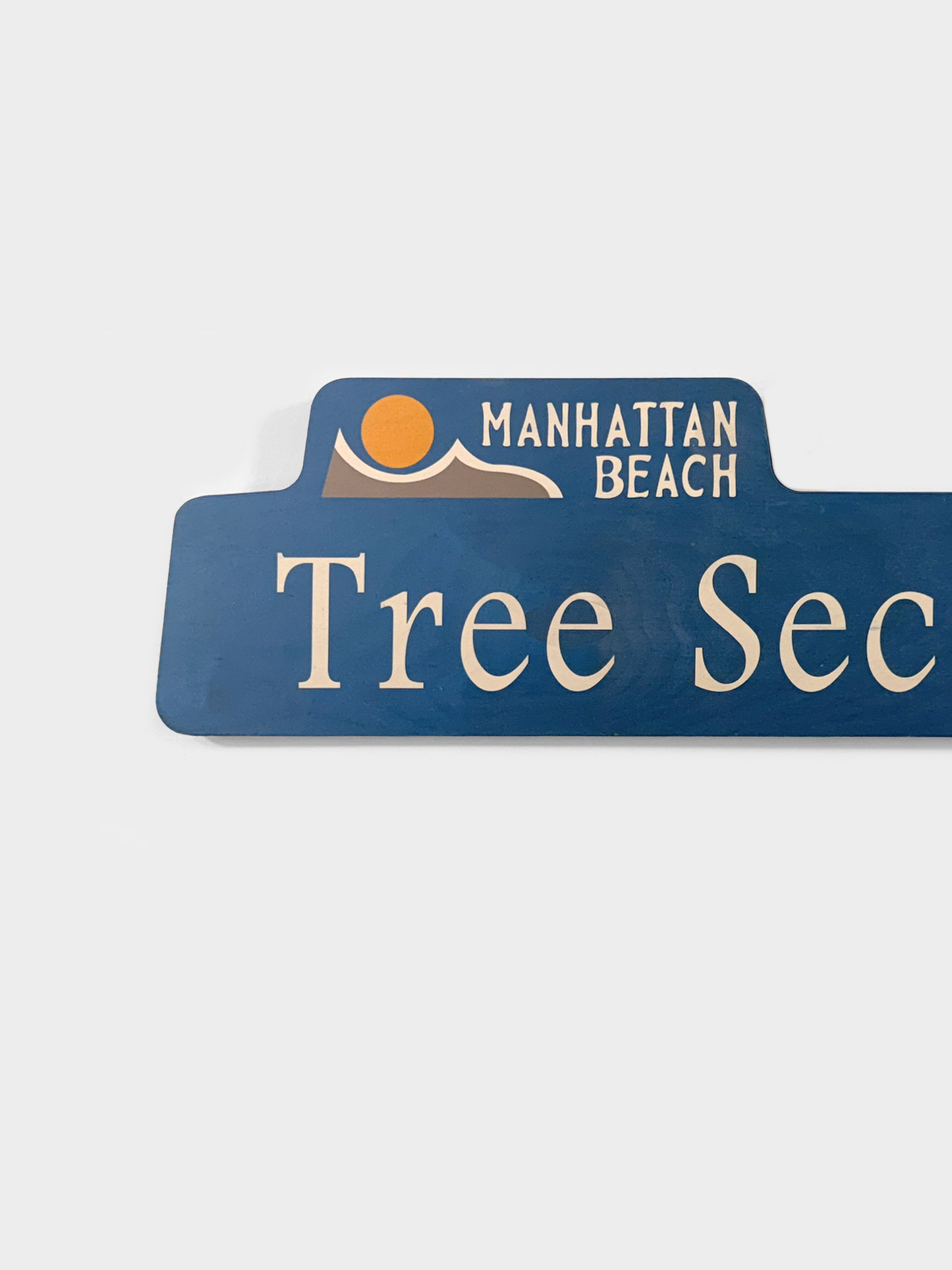 Manhattan Beach Tree Section Street Sign