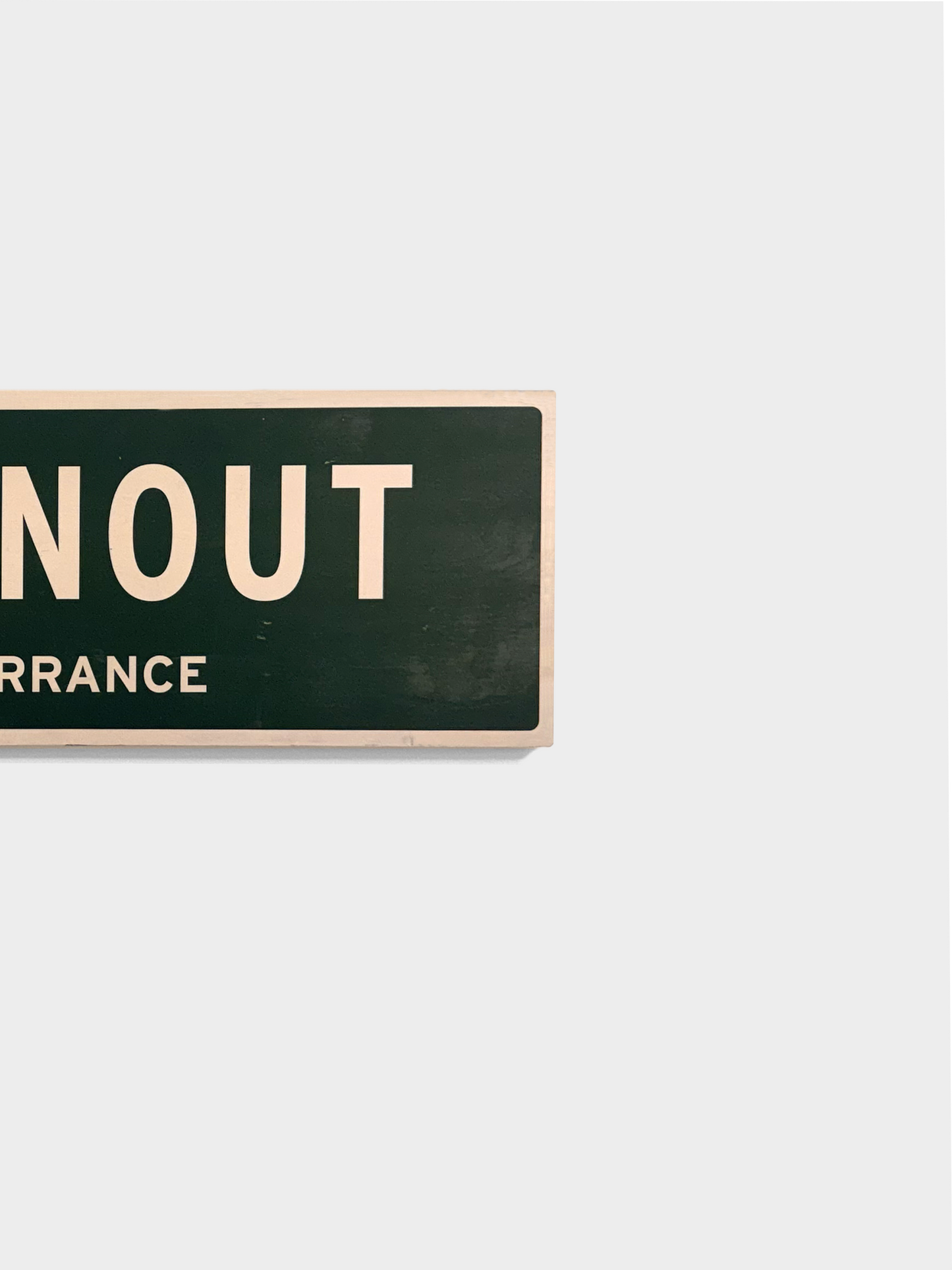 Torrance Burnout Street SIgn