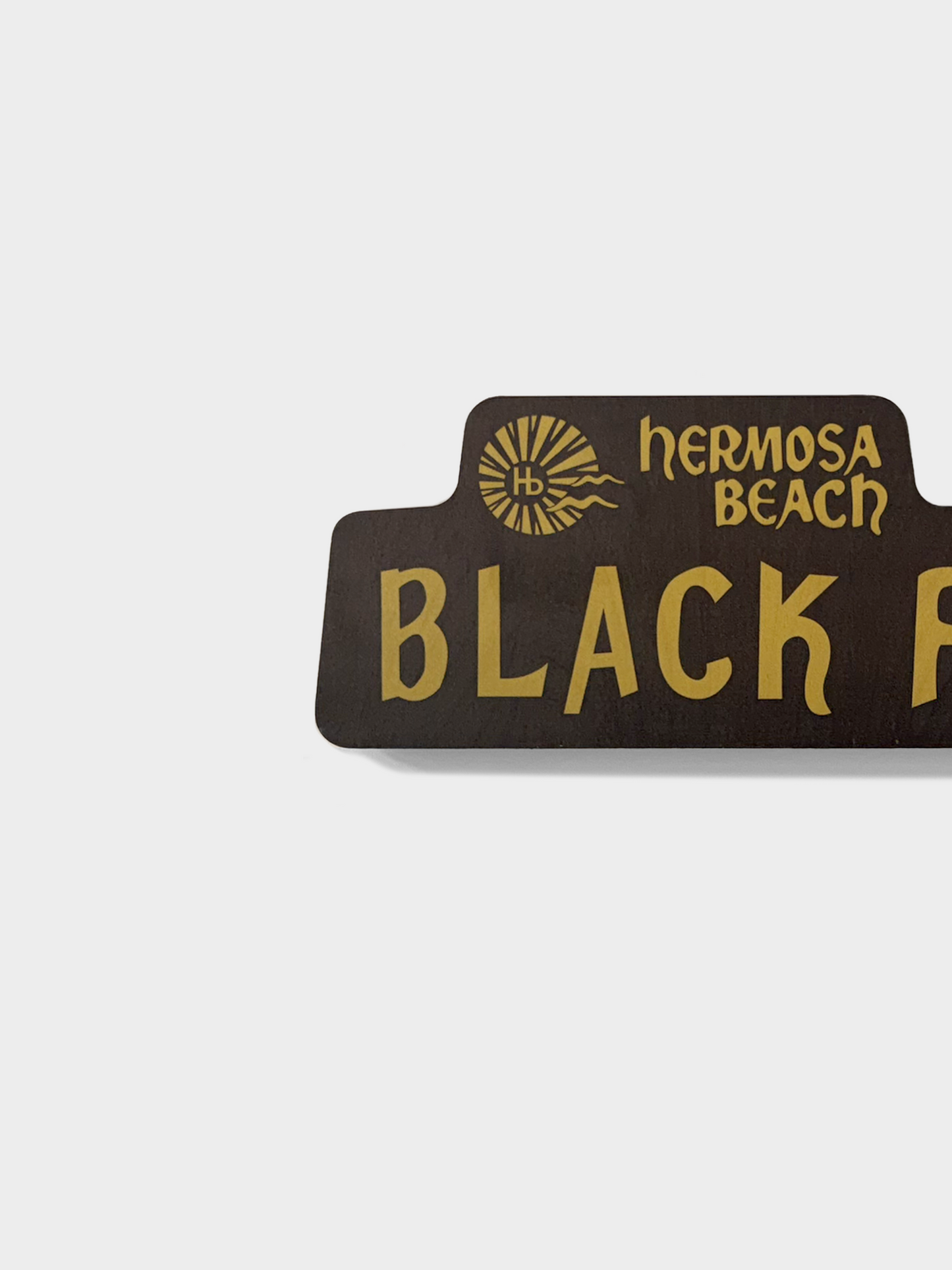 Hb Black Flag Mini Sign
