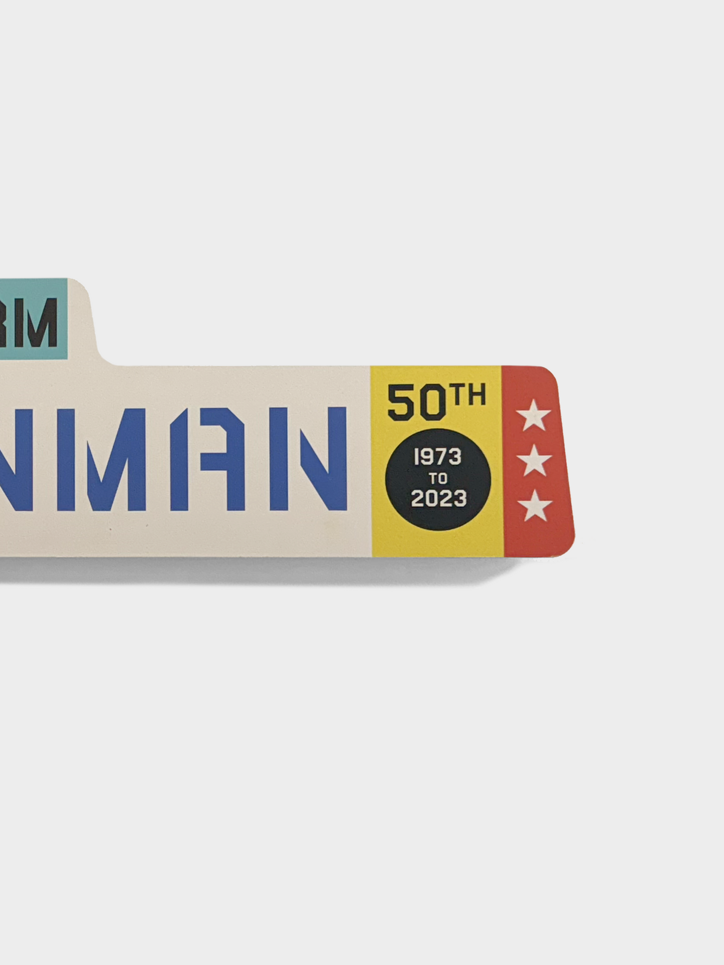 Hb 50th Iron Man Mini Sign /  WHITE /  Limited Ed 50