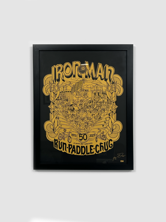 Iron Man 50th Anniversary Framed * STUDIO SAMPLE SALE ITEM *