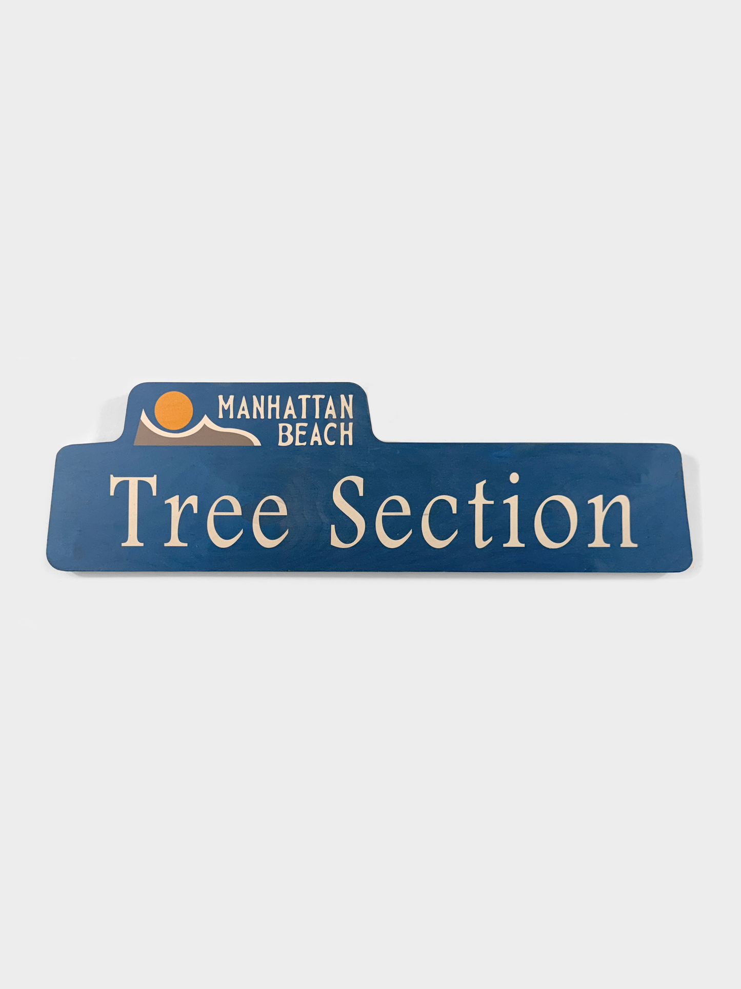 Manhattan Beach Tree Section Street Sign
