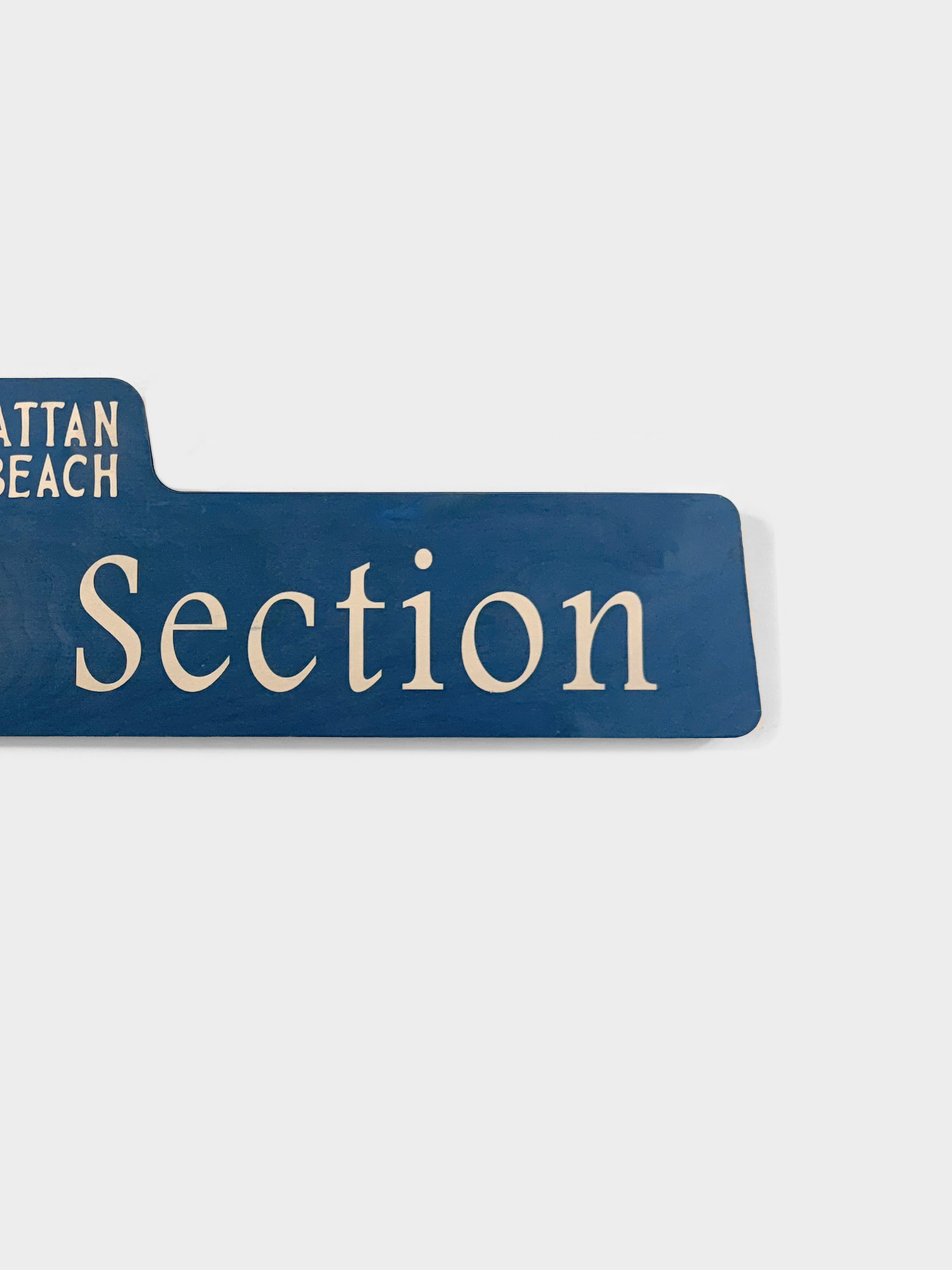 Manhattan Beach Tree Section Street Sign