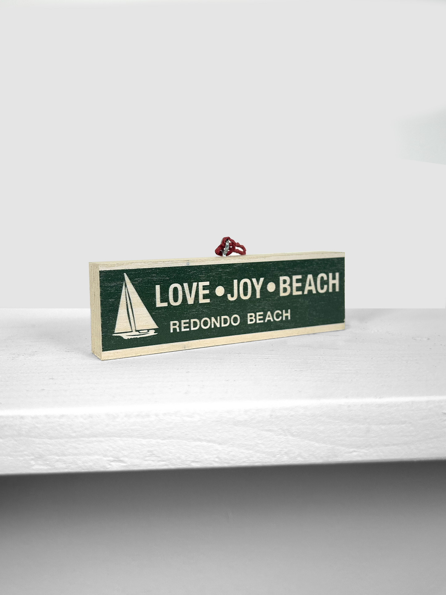 REDONDO BEACH CRAFT WOOD ORNAMENTS - SET OF 4