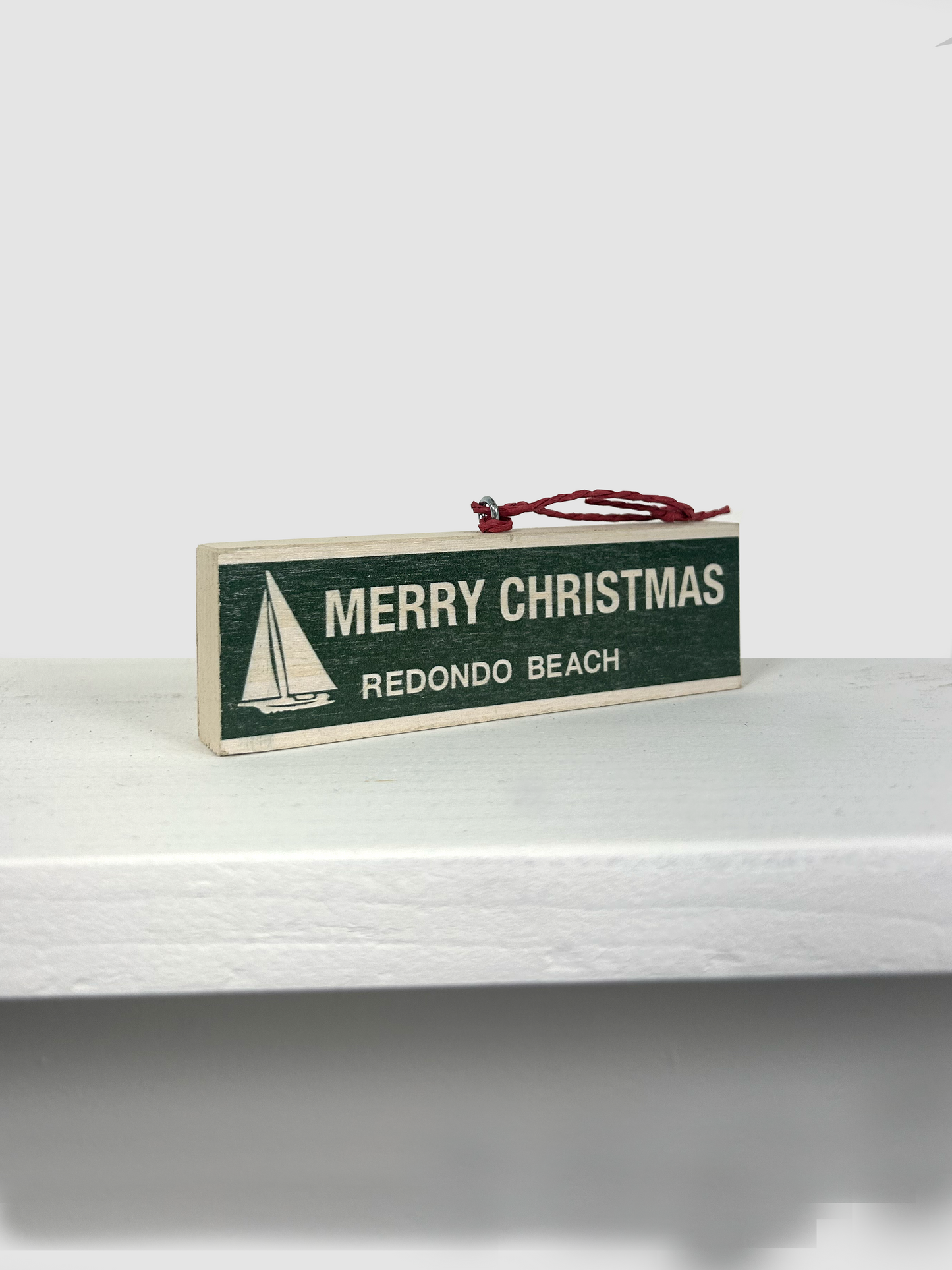 REDONDO BEACH CRAFT WOOD ORNAMENTS - SET OF 4