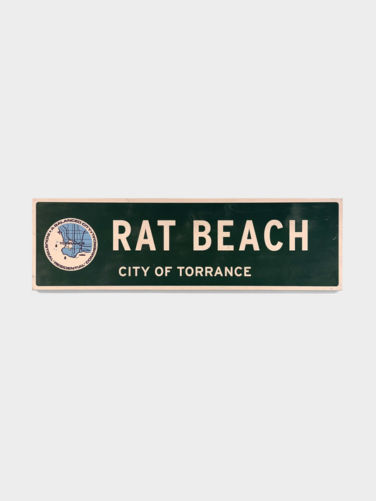 Torrance Rat Beach Street SIgn