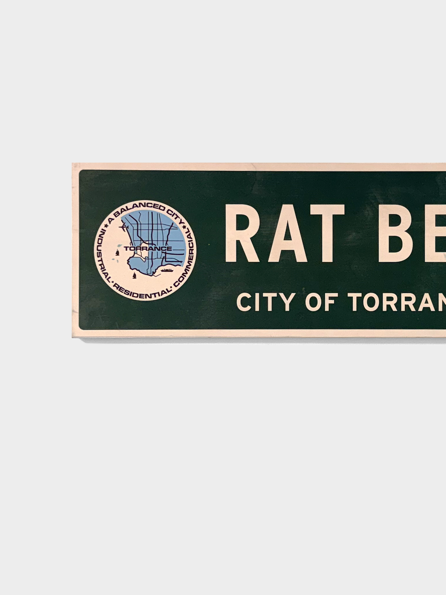 Torrance Rat Beach Street SIgn